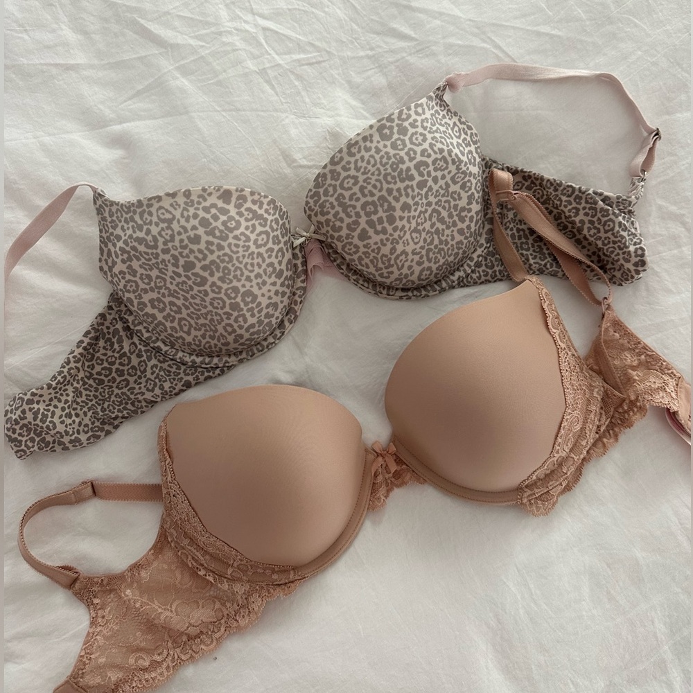 Victoria’s Secret 32DD dream angels push-up lined demi double